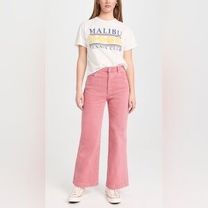 Rollas High Rise Wide Leg Sailor Rose Jean BNWT